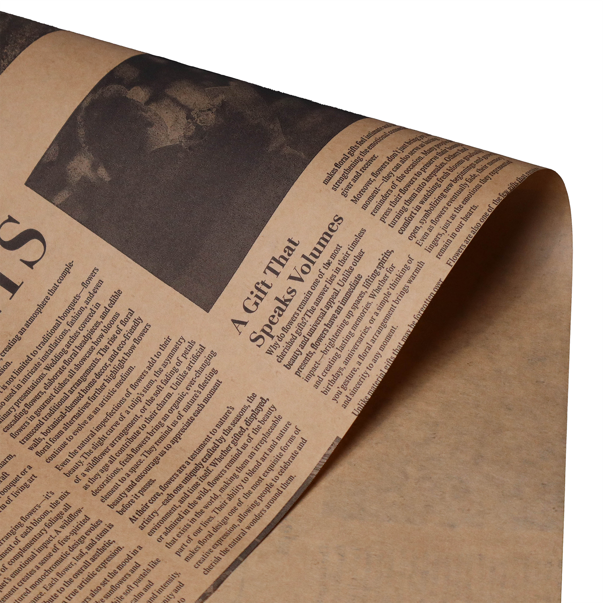 Feuilles de bouquet de magazines