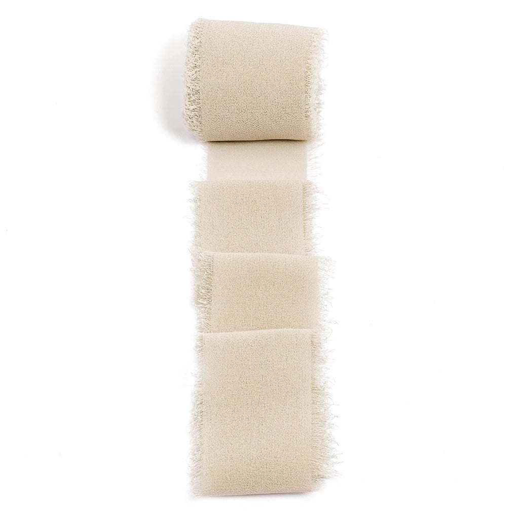 Chiffon Ribbon with Frayed Edge