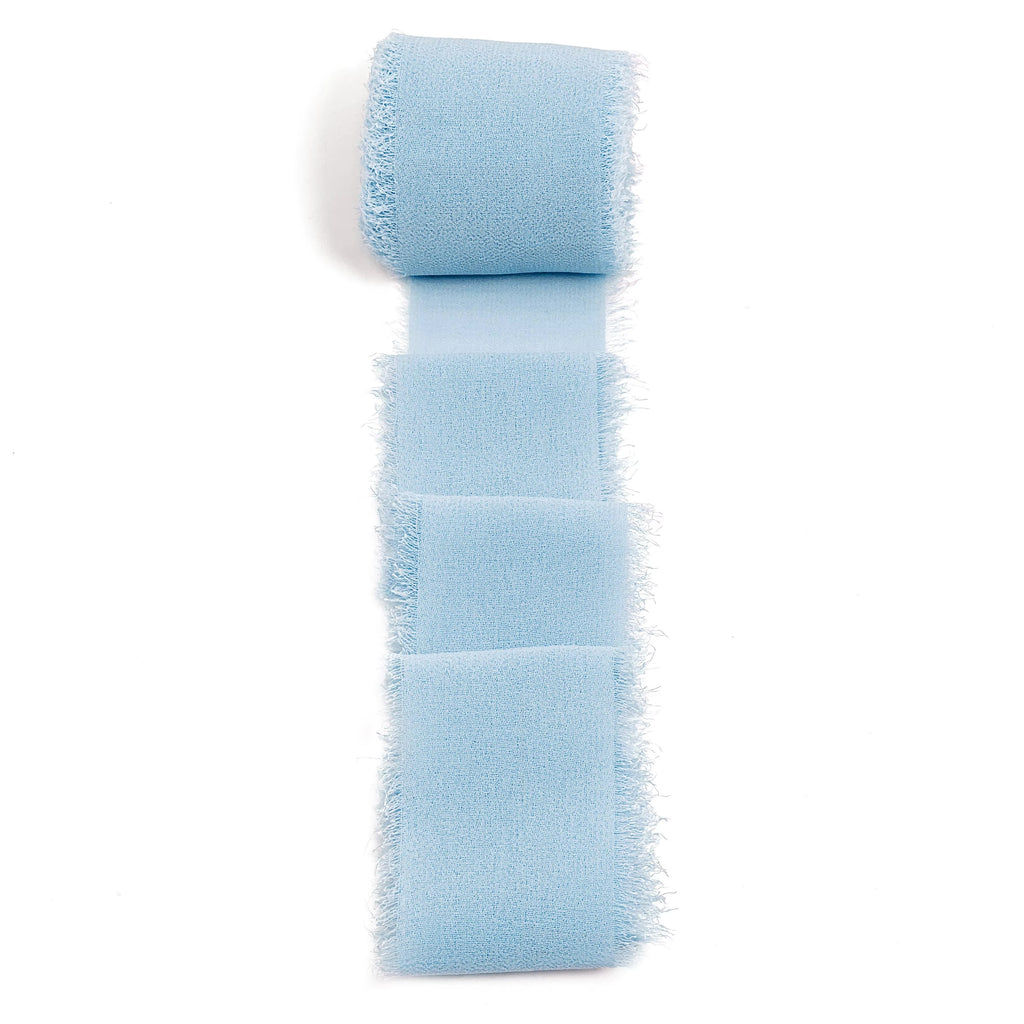 Chiffon Ribbon with Frayed Edge