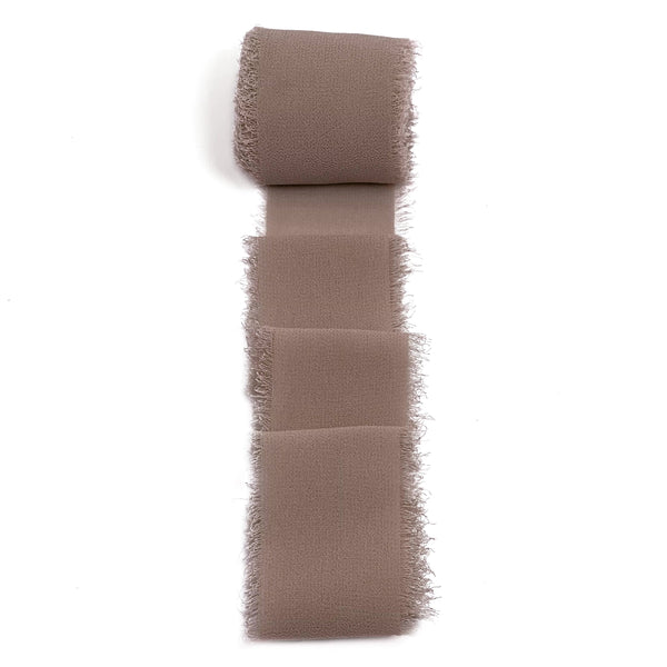 Chiffon Ribbon with Frayed Edge