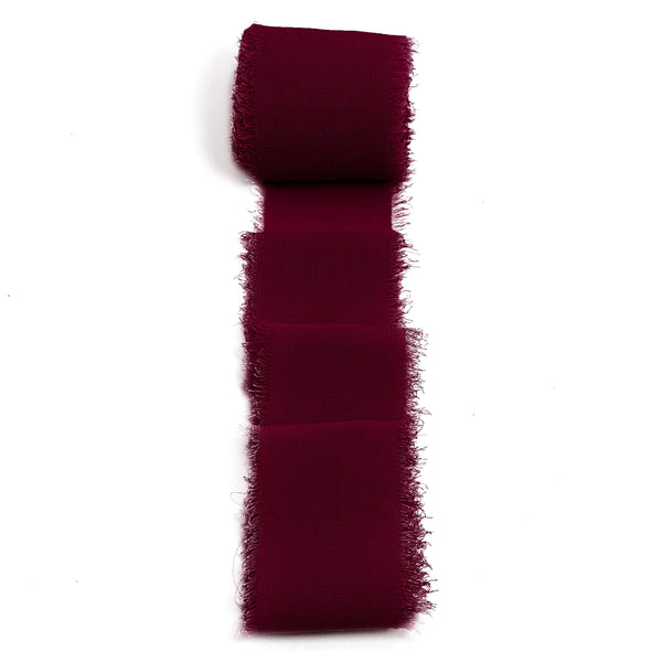 Chiffon Ribbon with Frayed Edge