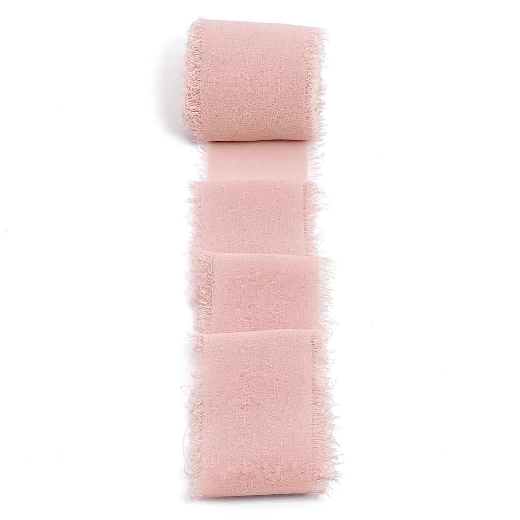 Chiffon Ribbon with Frayed Edge