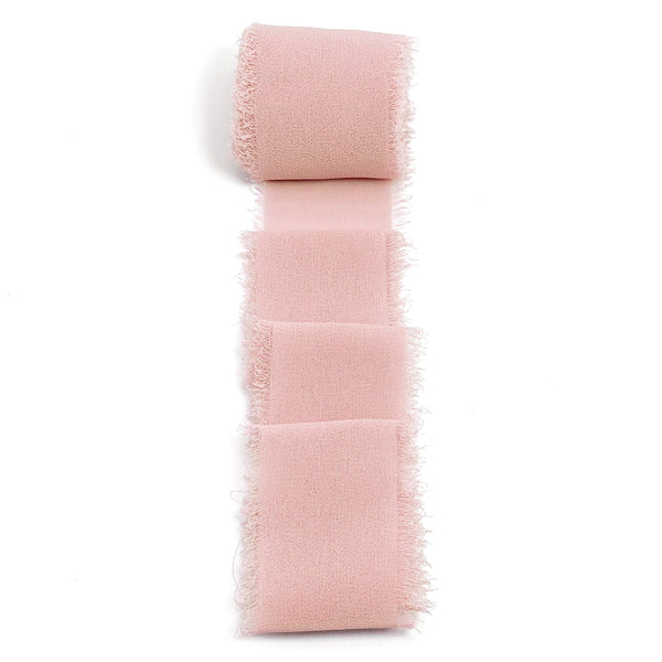 Chiffon Ribbon with Frayed Edge