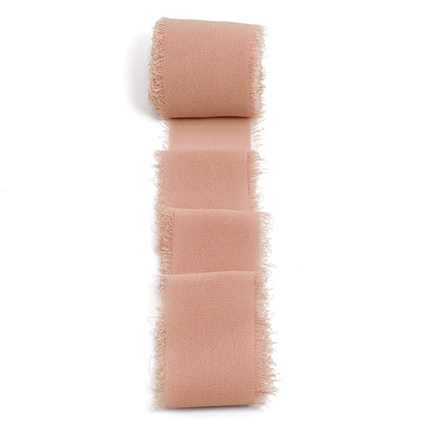 Chiffon Ribbon with Frayed Edge
