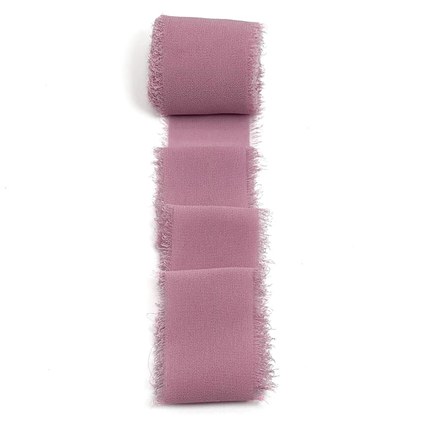 Chiffon Ribbon with Frayed Edge