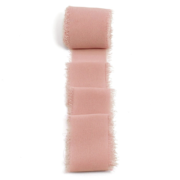 Chiffon Ribbon with Frayed Edge
