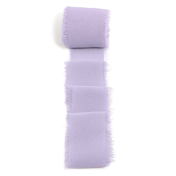 Chiffon Ribbon with Frayed Edge