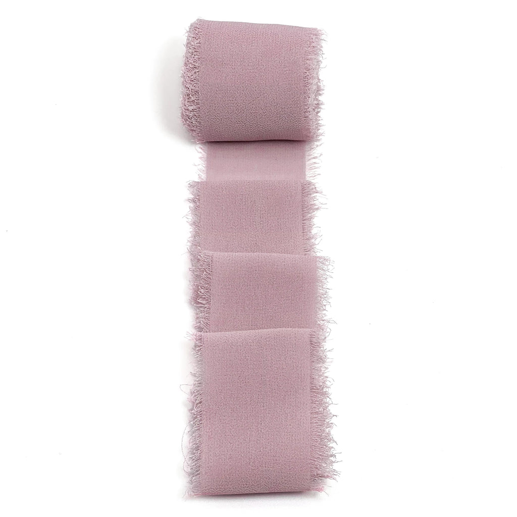 Chiffon Ribbon with Frayed Edge