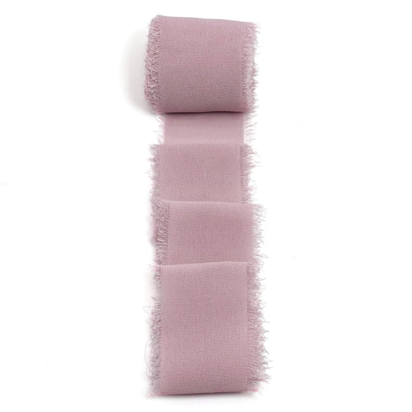 Chiffon Ribbon with Frayed Edge