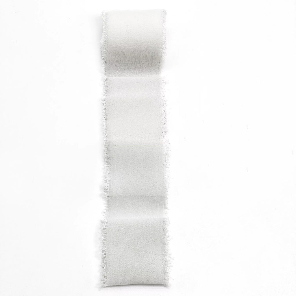 Chiffon Ribbon with Frayed Edge