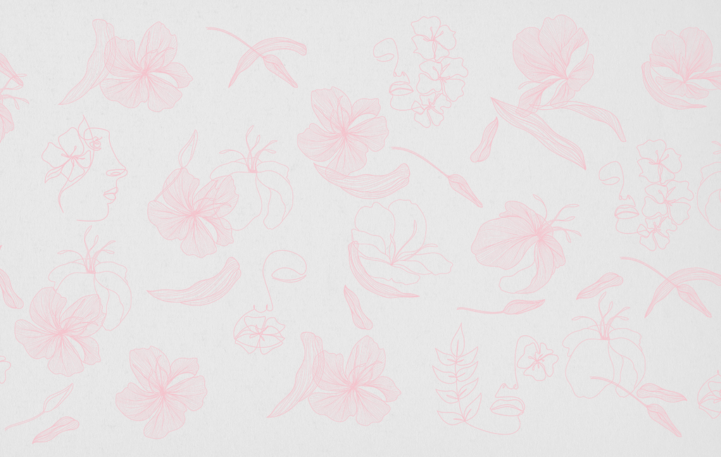 White Pink Printed Sheets