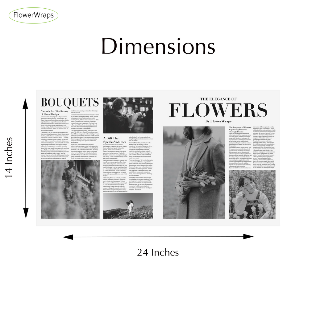 Magazine Bouquet Sheets