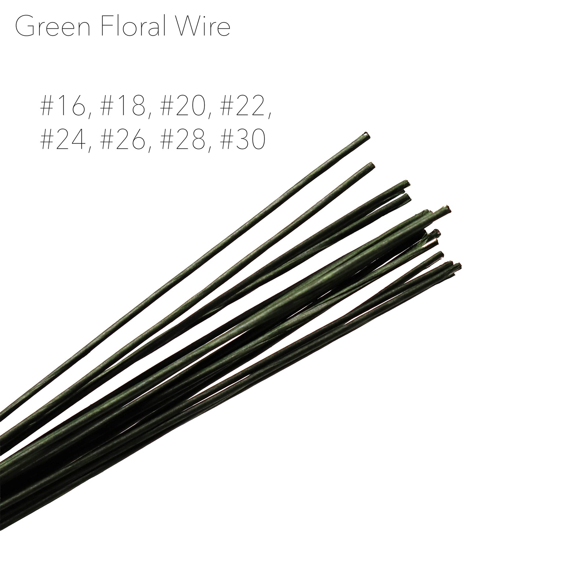 Green Floral Wire