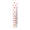 Doodle Hearts Print Roll - White Kraft