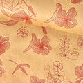 Rouleau de papier kraft rouge imprimé