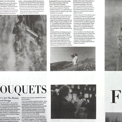 Magazine Bouquet Sheets