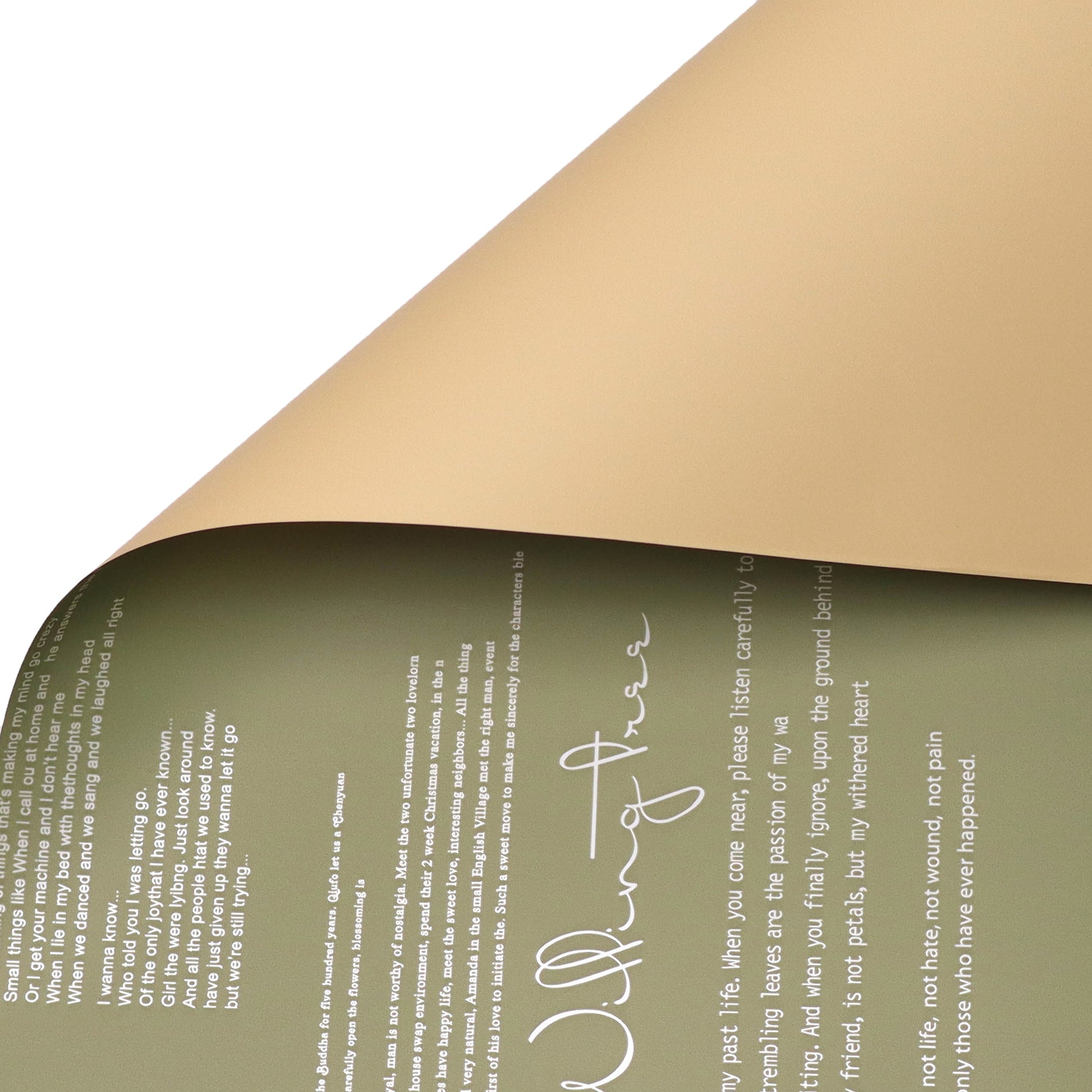 Lyric Bi-Colour Waterproof Bouquet Sheets