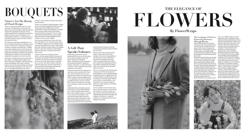 Magazine Bouquet Sheets