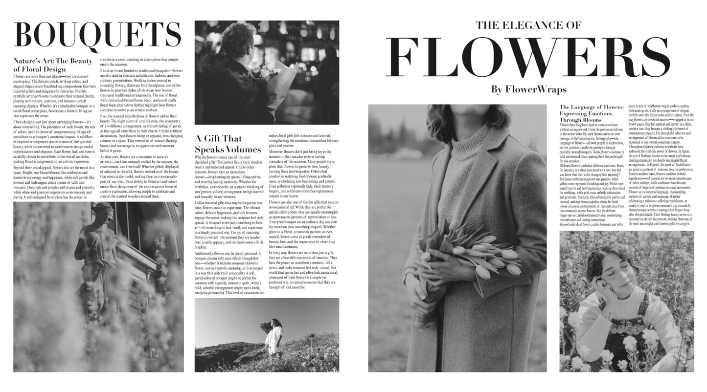Magazine Bouquet Sheets