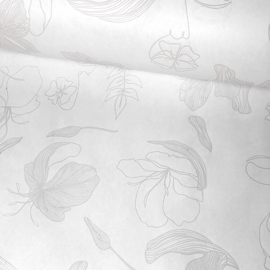 White Grey Printed Roll