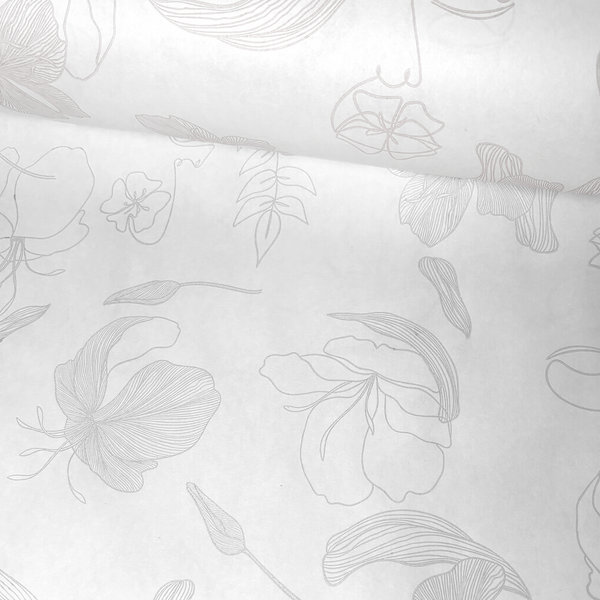 White Grey Printed Roll