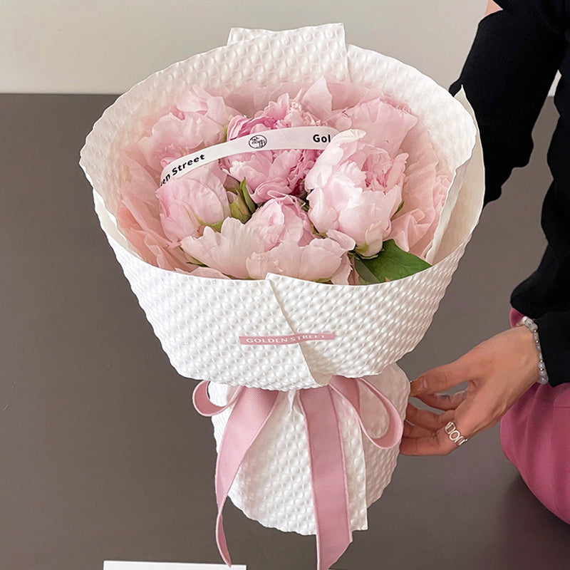 Feuilles de bouquet en relief soufflées