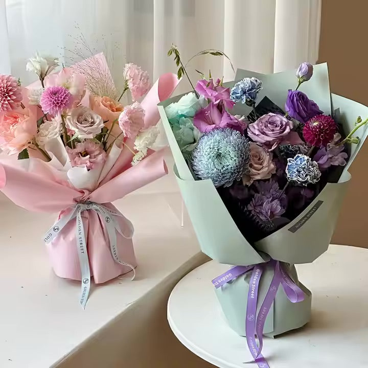 Solid Colour Matte Waterproof Bouquet Sheets - PREORDER