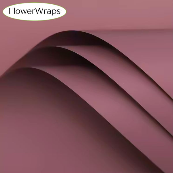 Solid Colour Matte Waterproof Bouquet Sheets