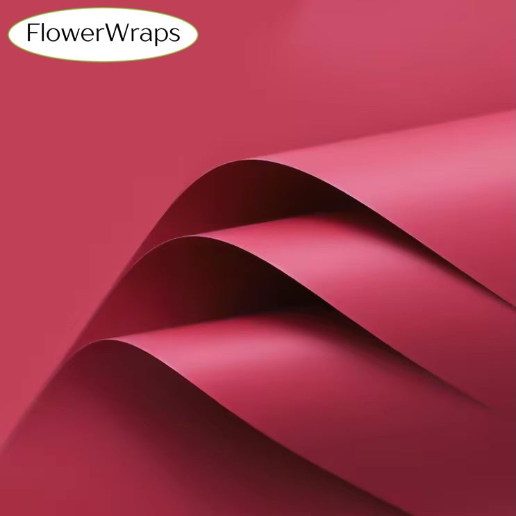 Solid Colour Matte Waterproof Bouquet Sheets - PREORDER
