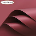 Solid Colour Matte Waterproof Bouquet Sheets