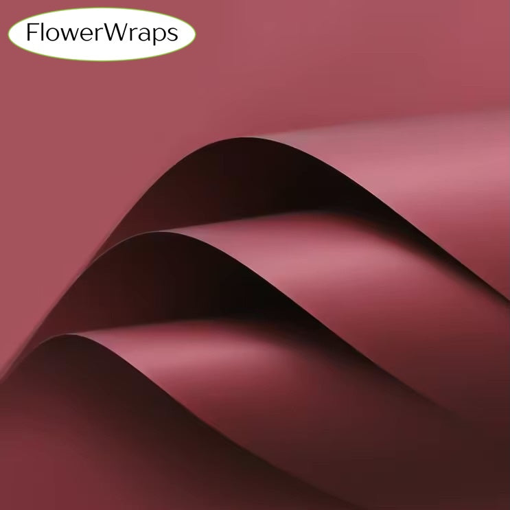 Solid Colour Matte Waterproof Bouquet Sheets - PREORDER