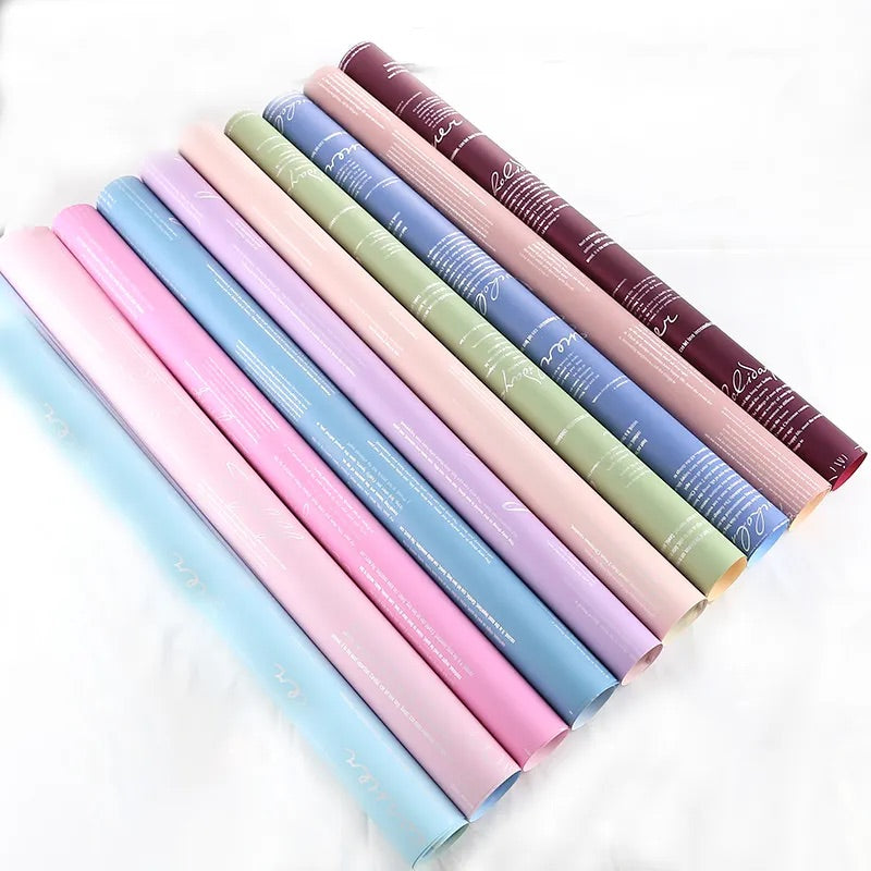 Feuilles imperméables Lyric Bicolore pour bouquets