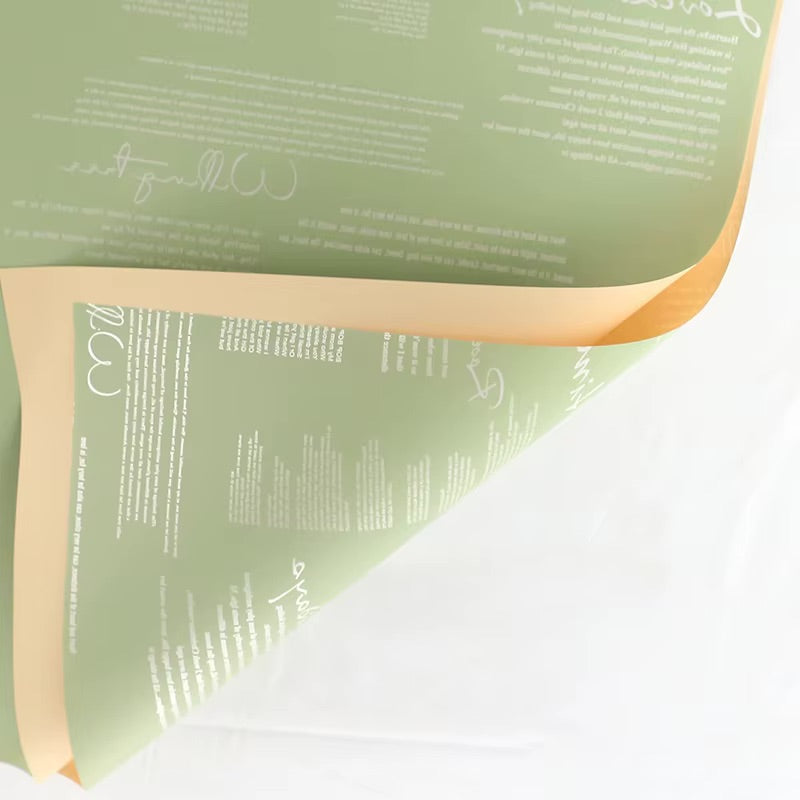 Feuilles imperméables Lyric Bicolore pour bouquets