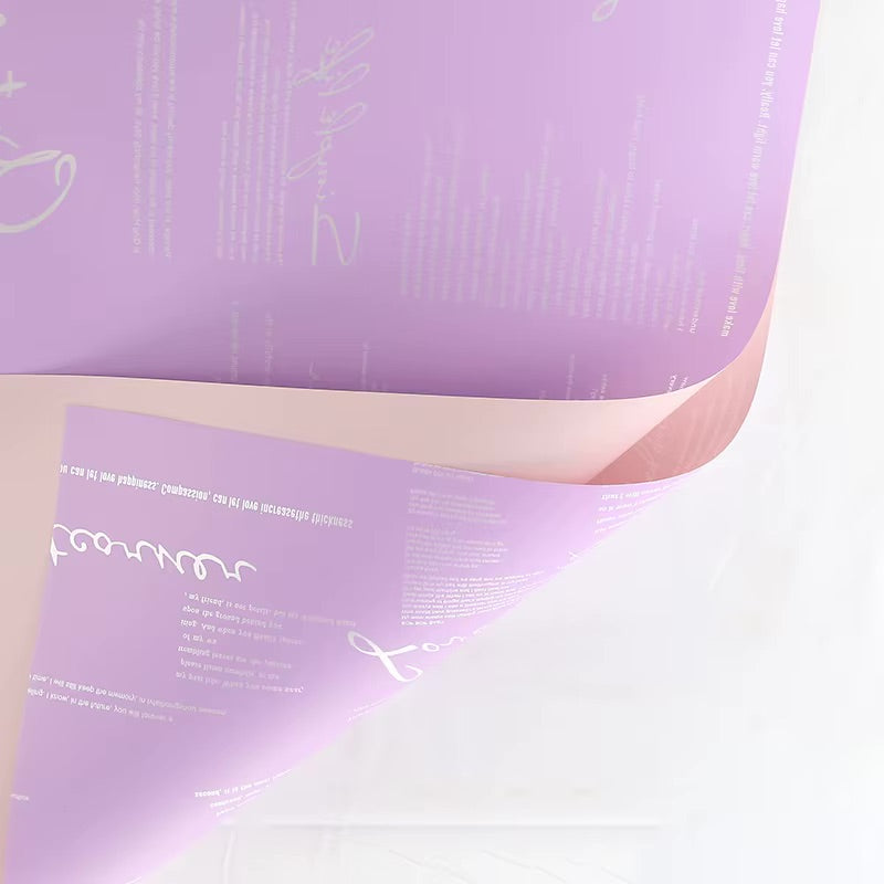 Feuilles imperméables Lyric Bicolore pour bouquets