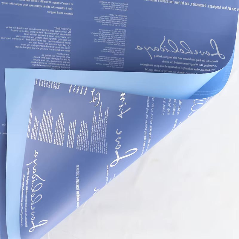 Feuilles imperméables Lyric Bicolore pour bouquets